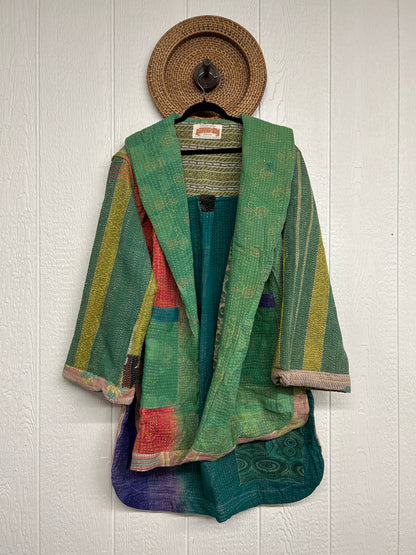 Fine Kantha Drifter Coat 1026 023