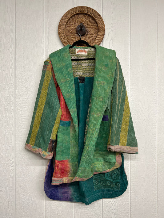 Fine Kantha Drifter Coat 1026 023