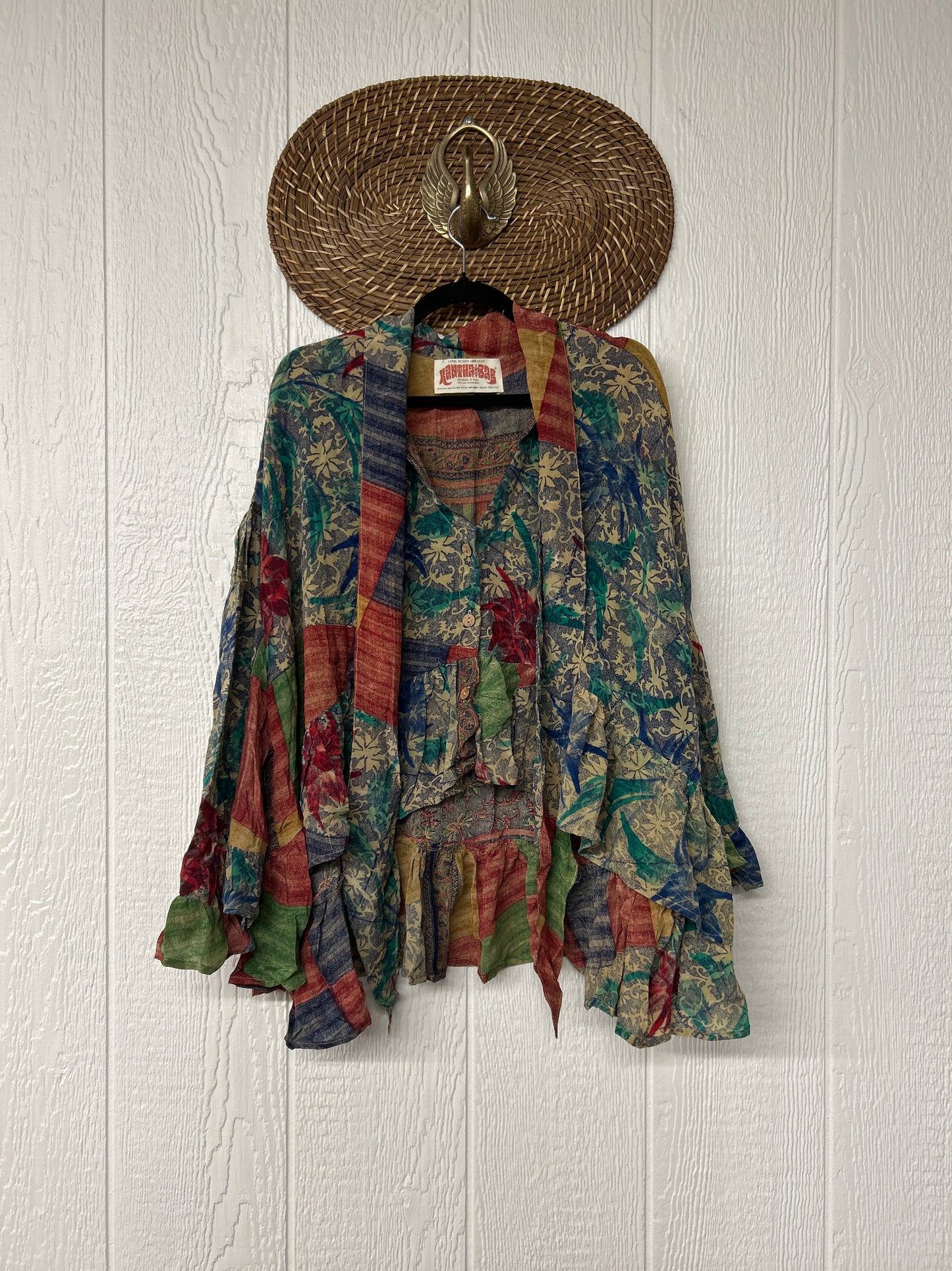 Crepe Sari Wild Rose Top 0526 007