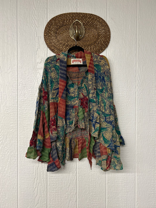 Crepe Sari Wild Rose Top 0526 007