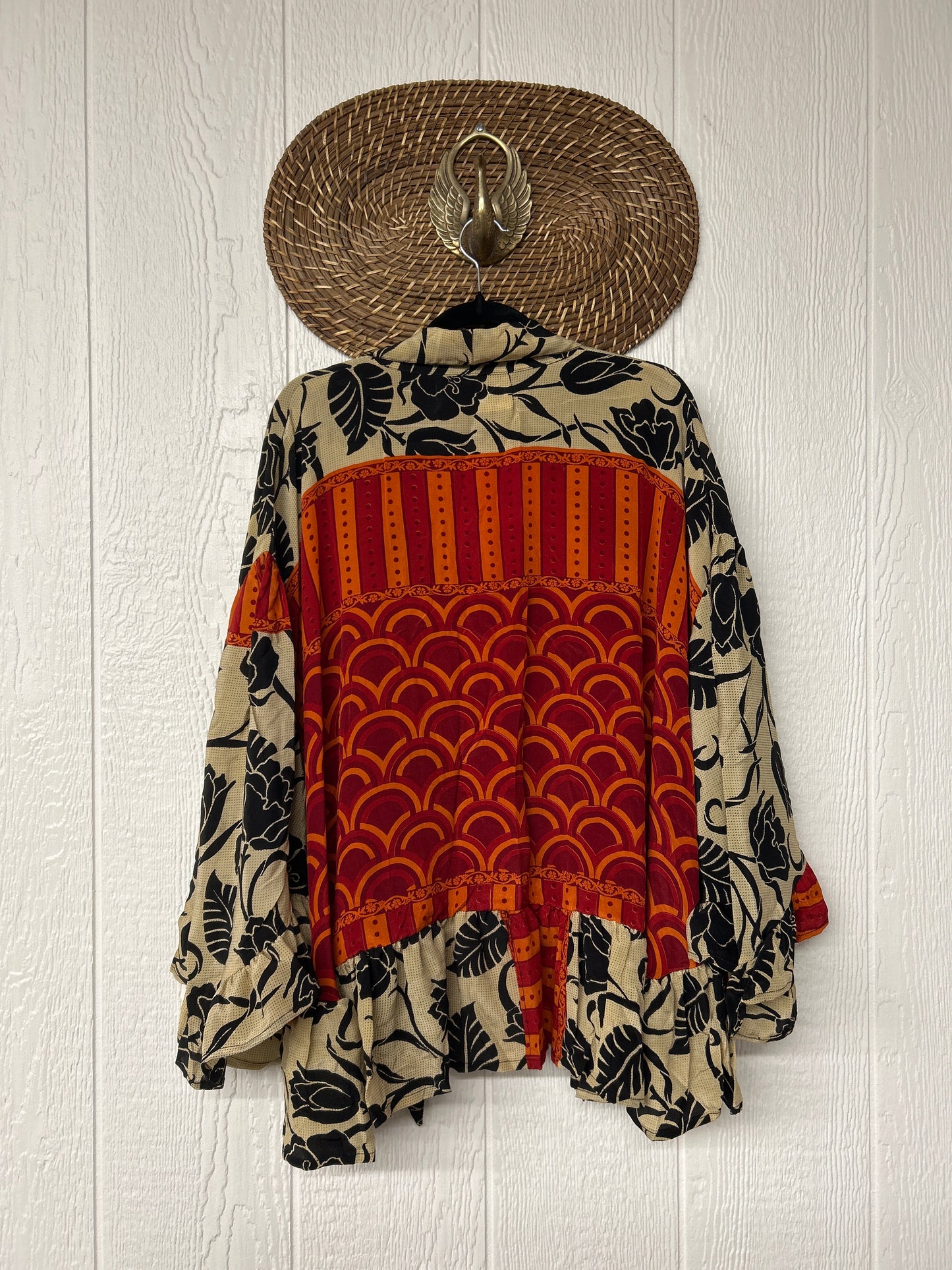 Crepe Sari Wild Rose Top 1225 165