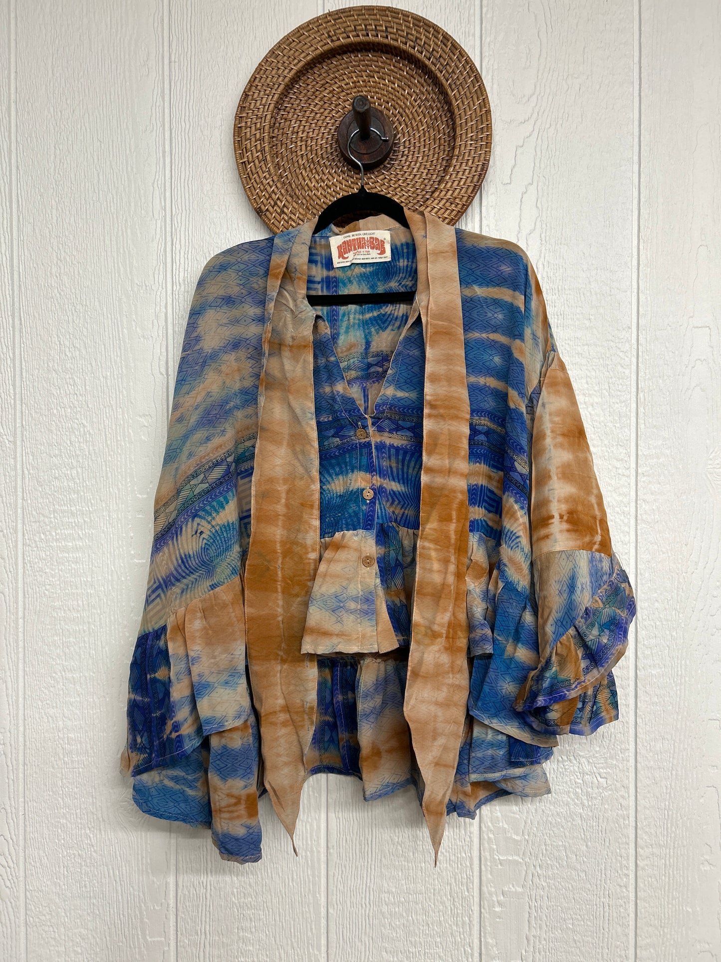 Crepe Sari Wild Rose Top 1225 023