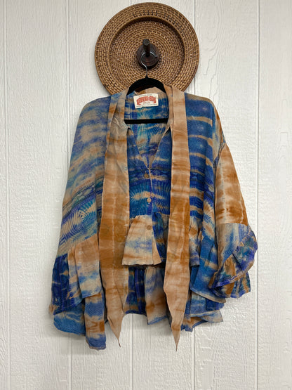 Crepe Sari Wild Rose Top 1225 023