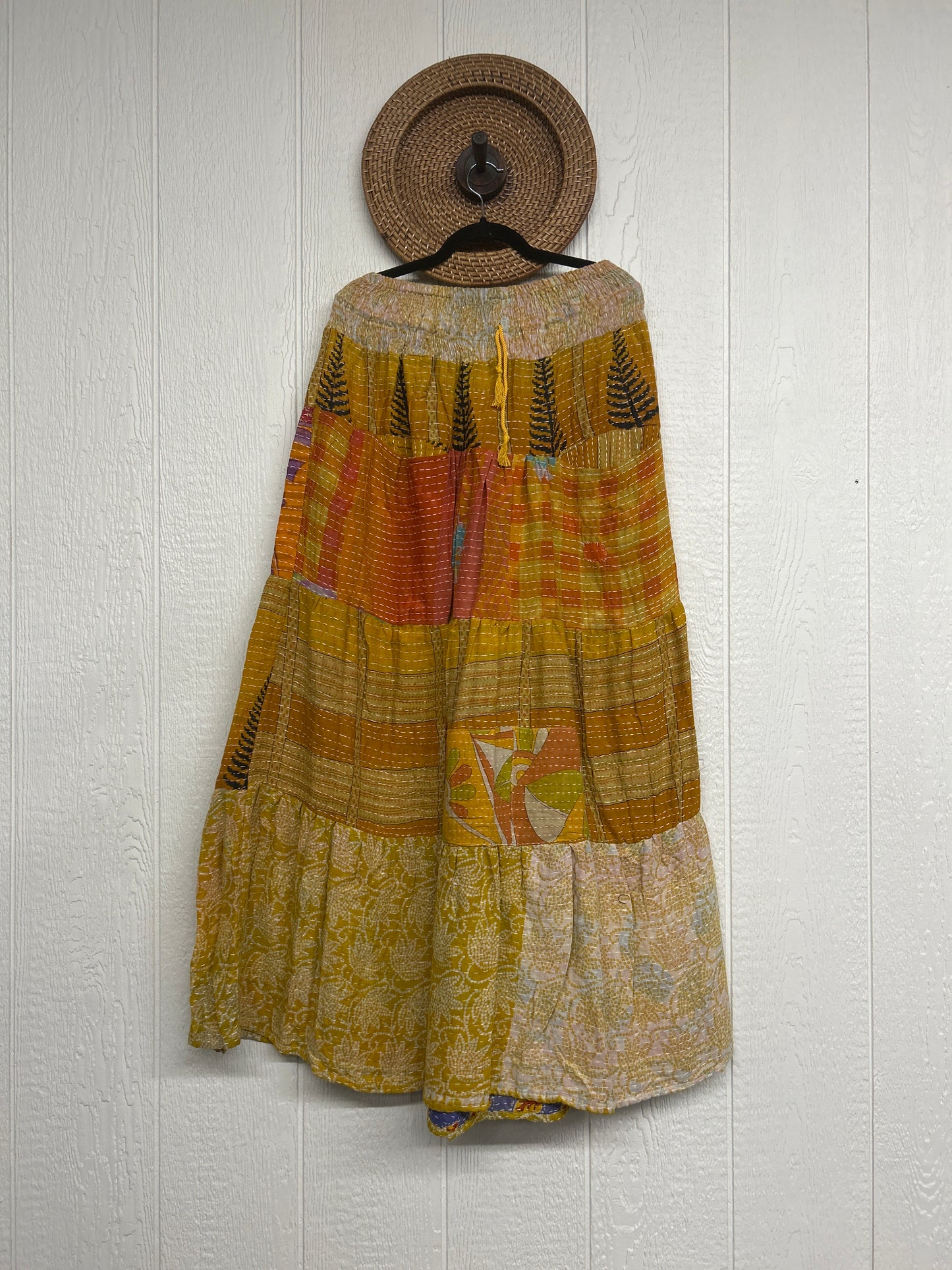 Pareo Kantha Lotus Maxi Skirt 0826 099
