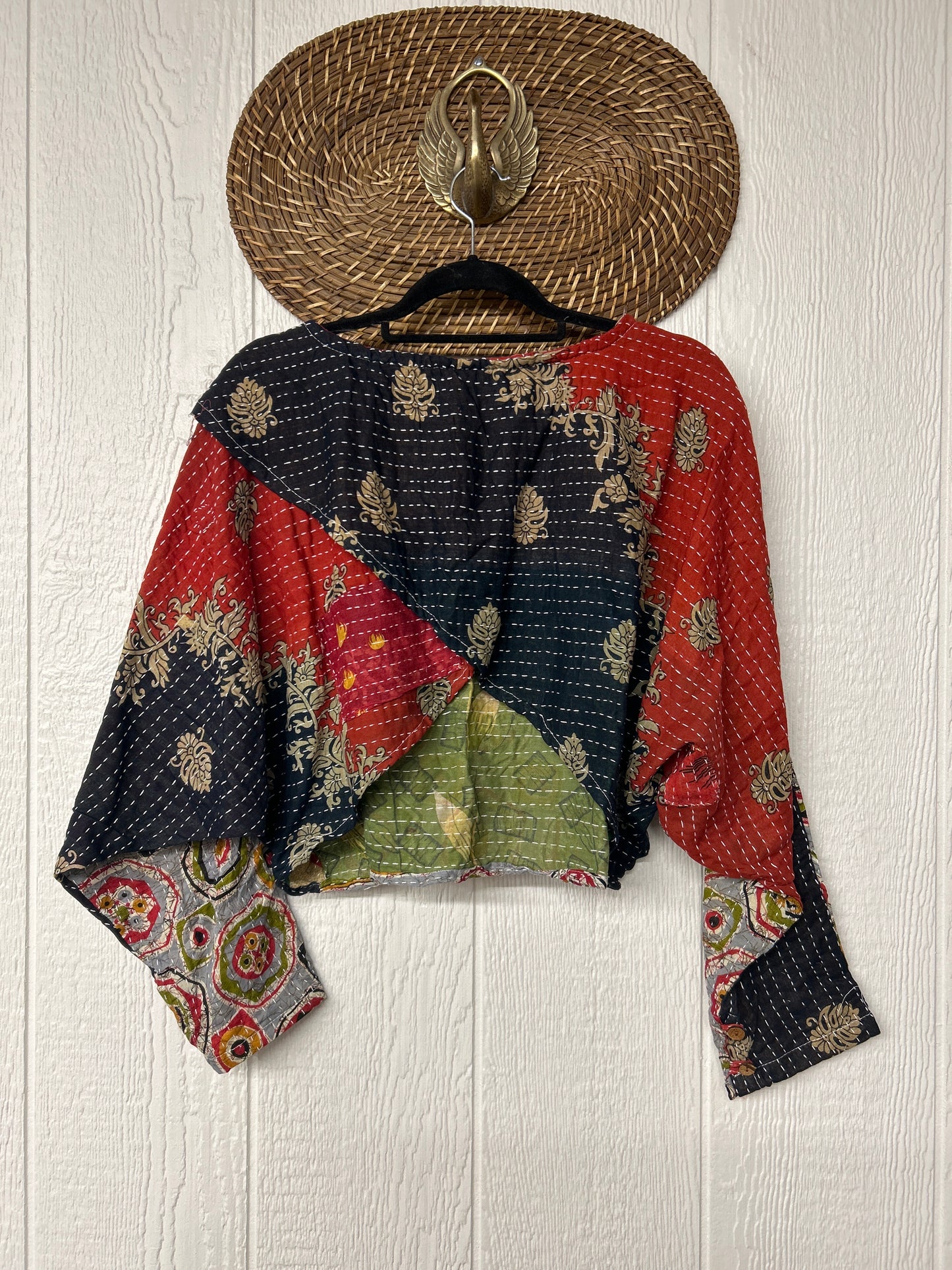 Pareo Kantha In Bloom Cropped Pullover 0326 216