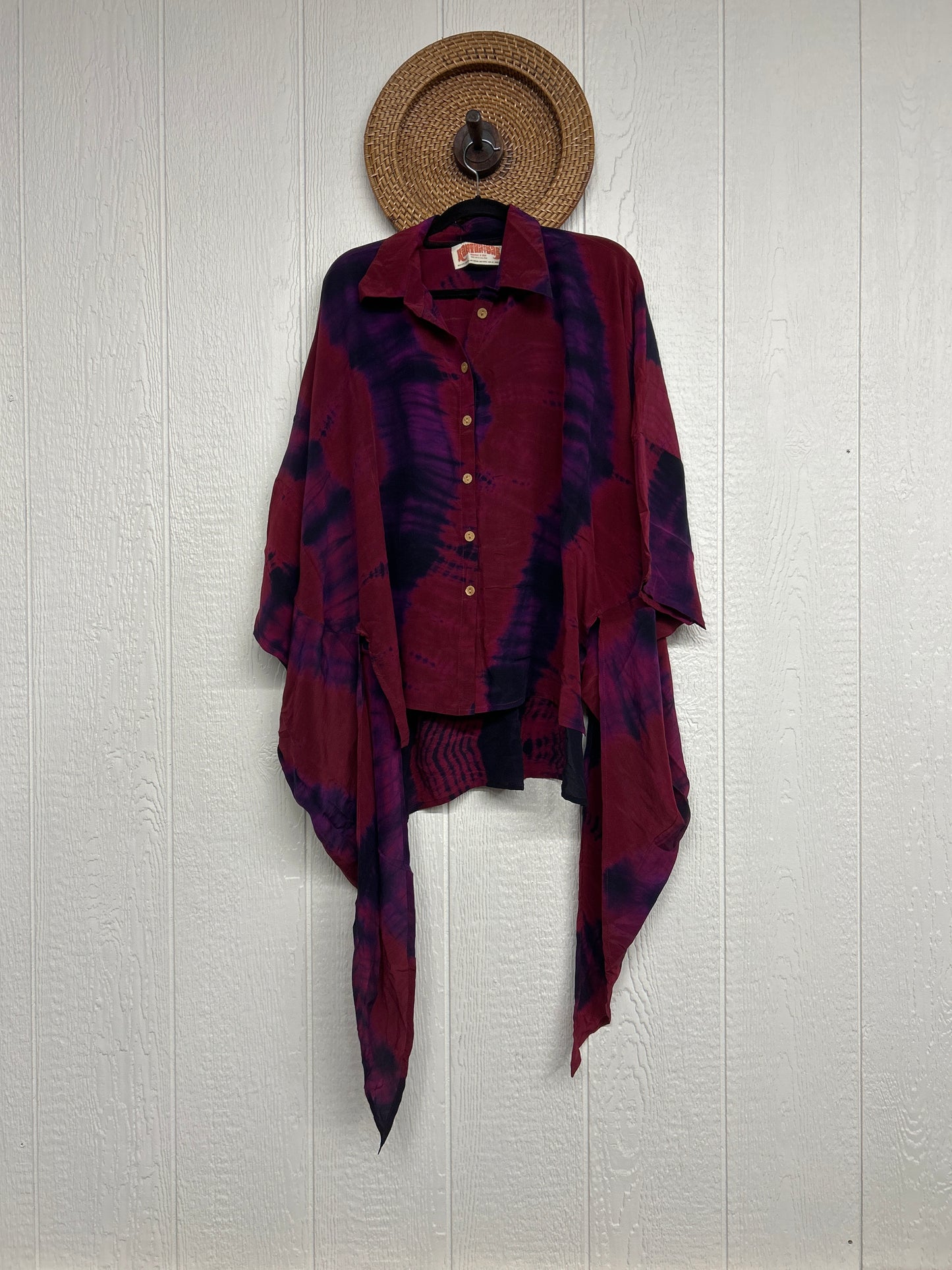 Crepe Sari Summer Nirvana Button Down 0626 229