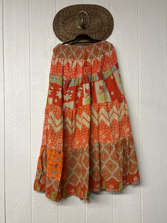 Pareo Kantha Lotus Maxi Skirt 0826 143