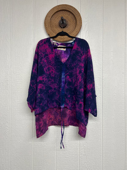 Crepe Sari Hi Lo Butterfly Top 0726 007