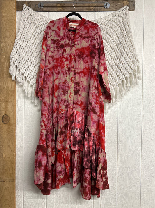 Crepe Sari Dahlia Duster Dress 0326 024