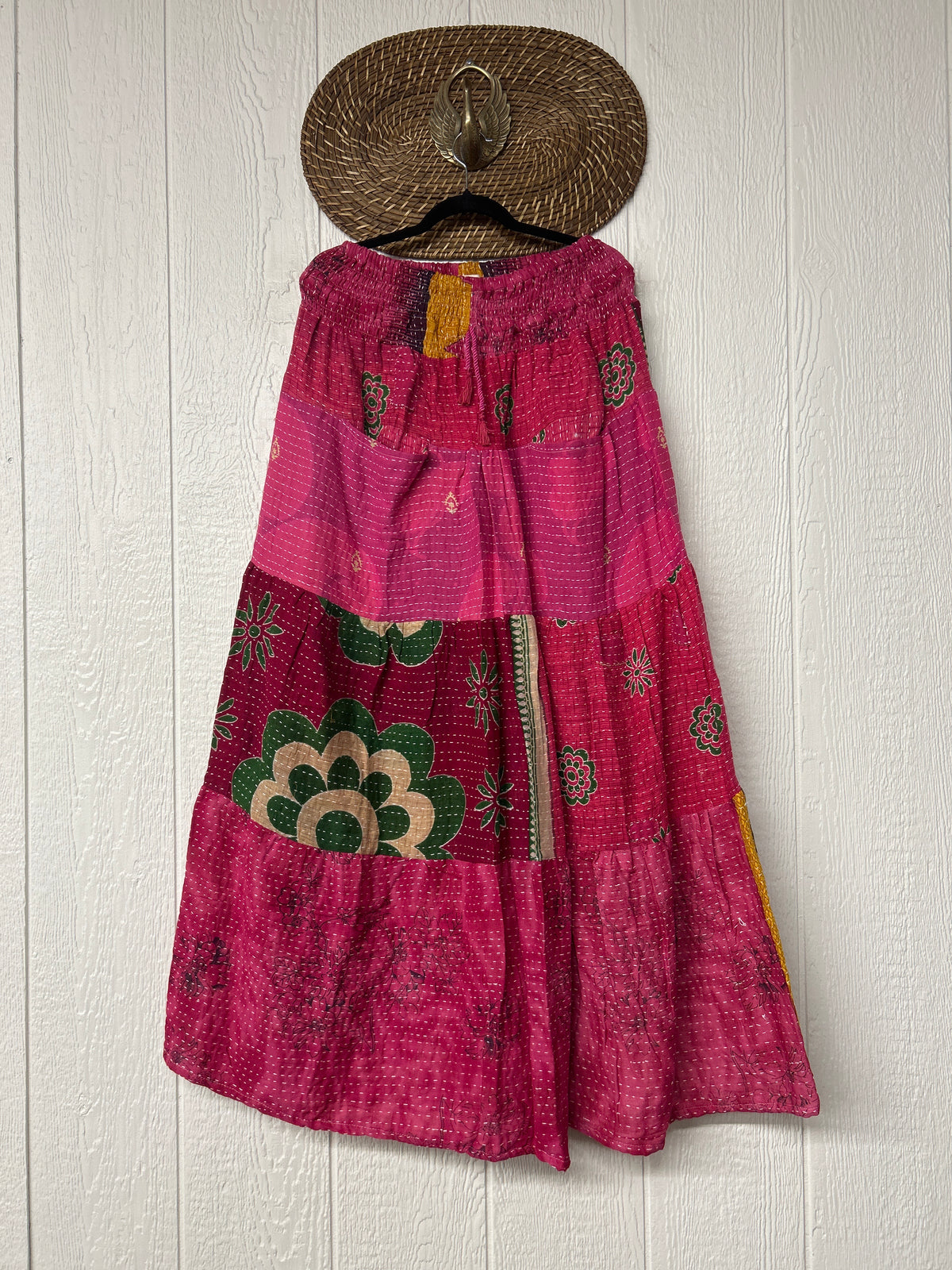 Pareo Kantha Lotus Maxi Skirt 0826 187