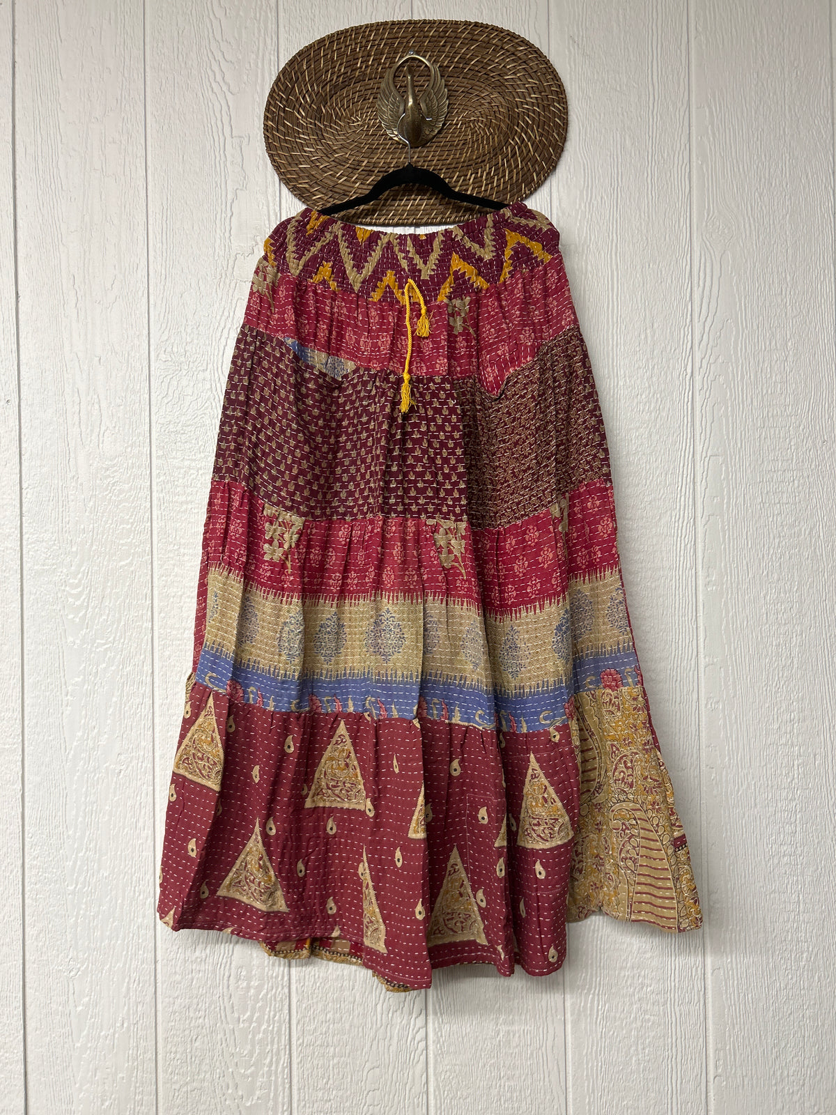 Pareo Kantha Lotus Maxi Skirt 0826 224