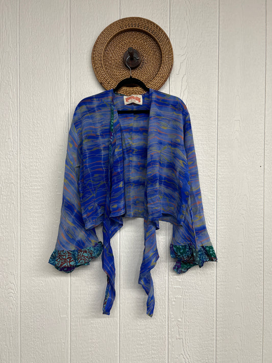 Crepe Sari Zeppelin Crop Shrug 0426 239