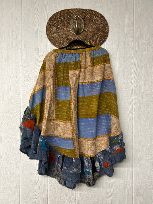 Pareo Kantha Wild Rose Skirt 0426 057