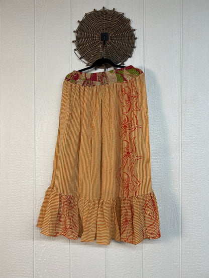 Crepe Sari Dahlia Skirt 1026 210