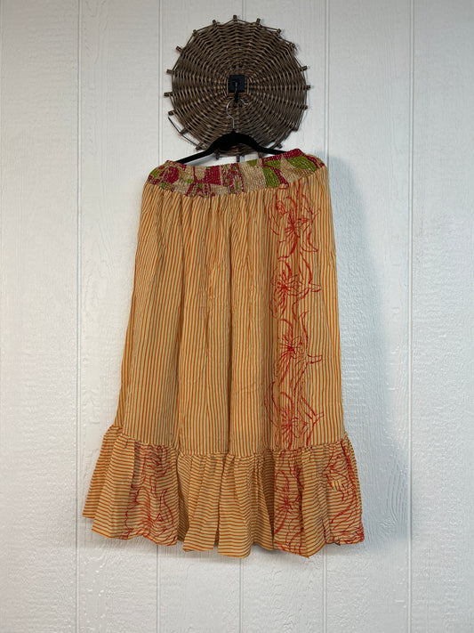 Crepe Sari Dahlia Skirt 1026 210