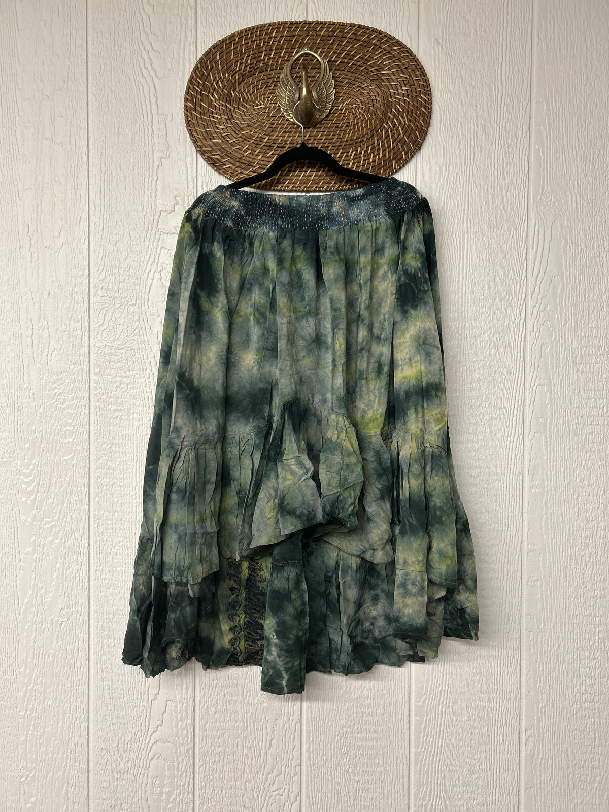 Crepe Sari Dahlia Skirt 1026 034