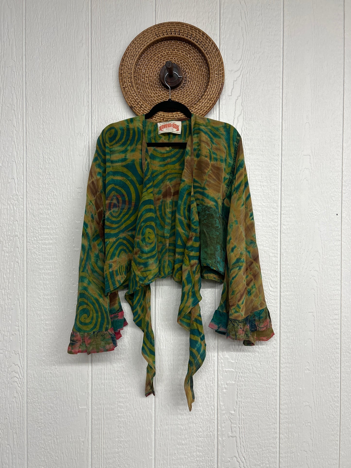 Crepe Sari Zeppelin Crop Shrug 0426 226