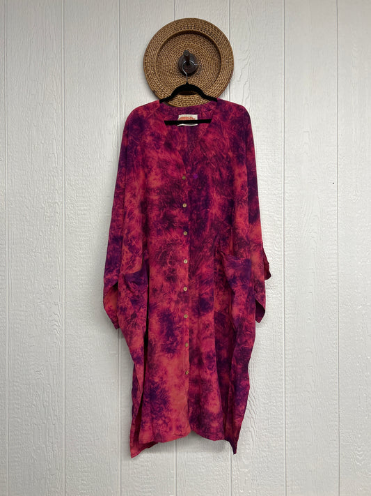 RETAIL Crepe Sari Gaia Duster Dress 0426 092
