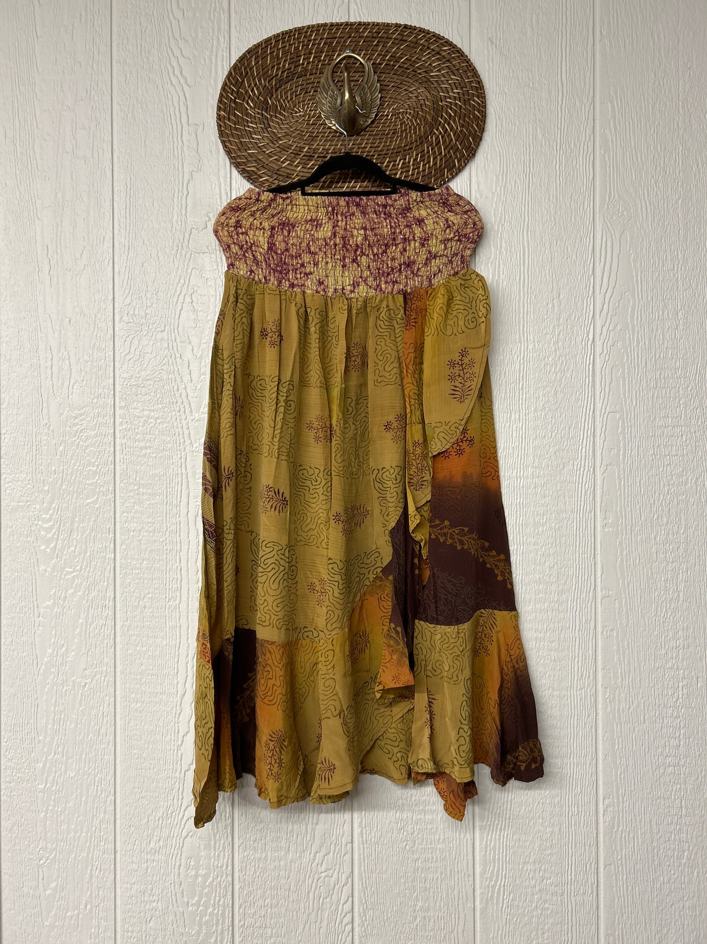RETAIL Crepe Sari Inner Peace Wrap Skirt 0626 041