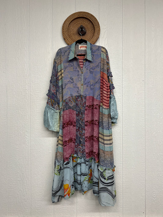 Crepe Sari Rhiannon Duster Dress 0226 218