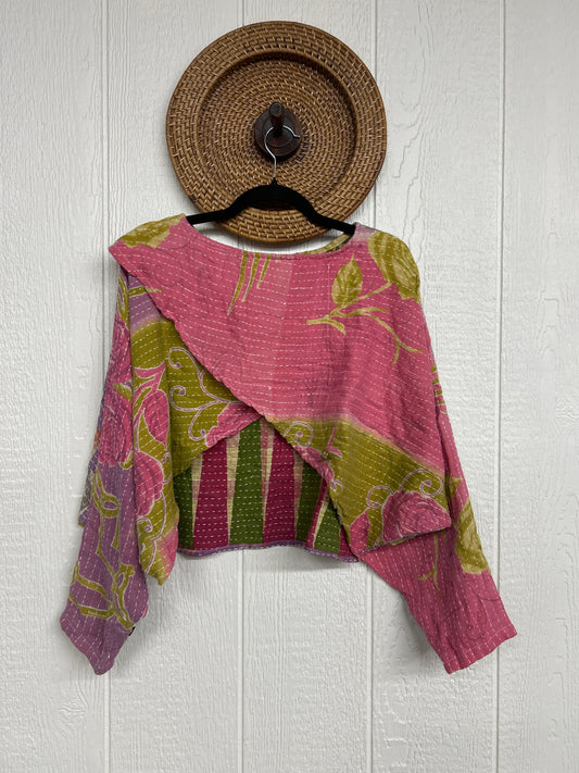 Pareo Kantha In Bloom Cropped Pullover 0326 002