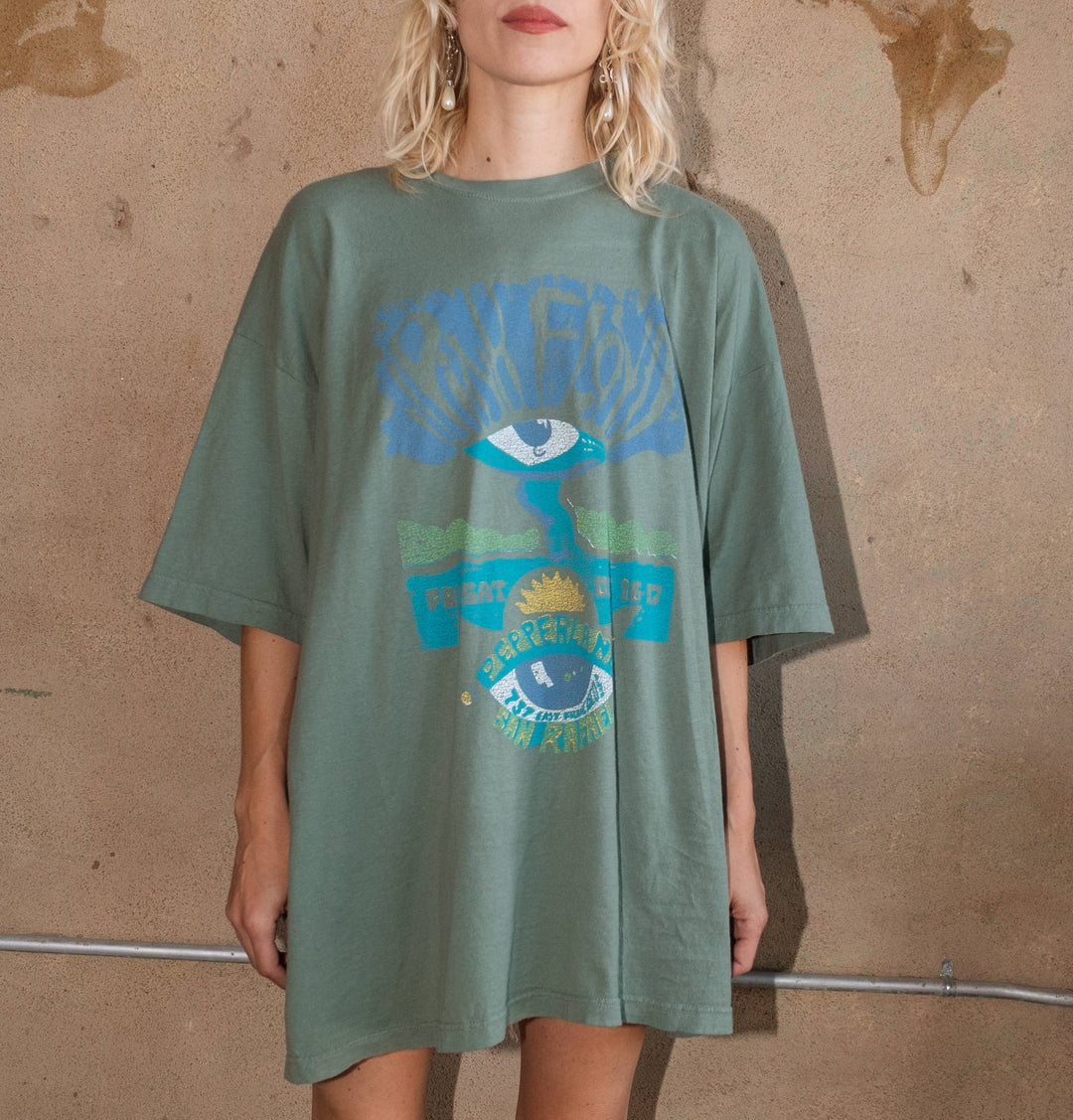 Pink Floyd Pepperland Green Licensed Oversized One Size Tee: ONE SIZE - Kantha Bae