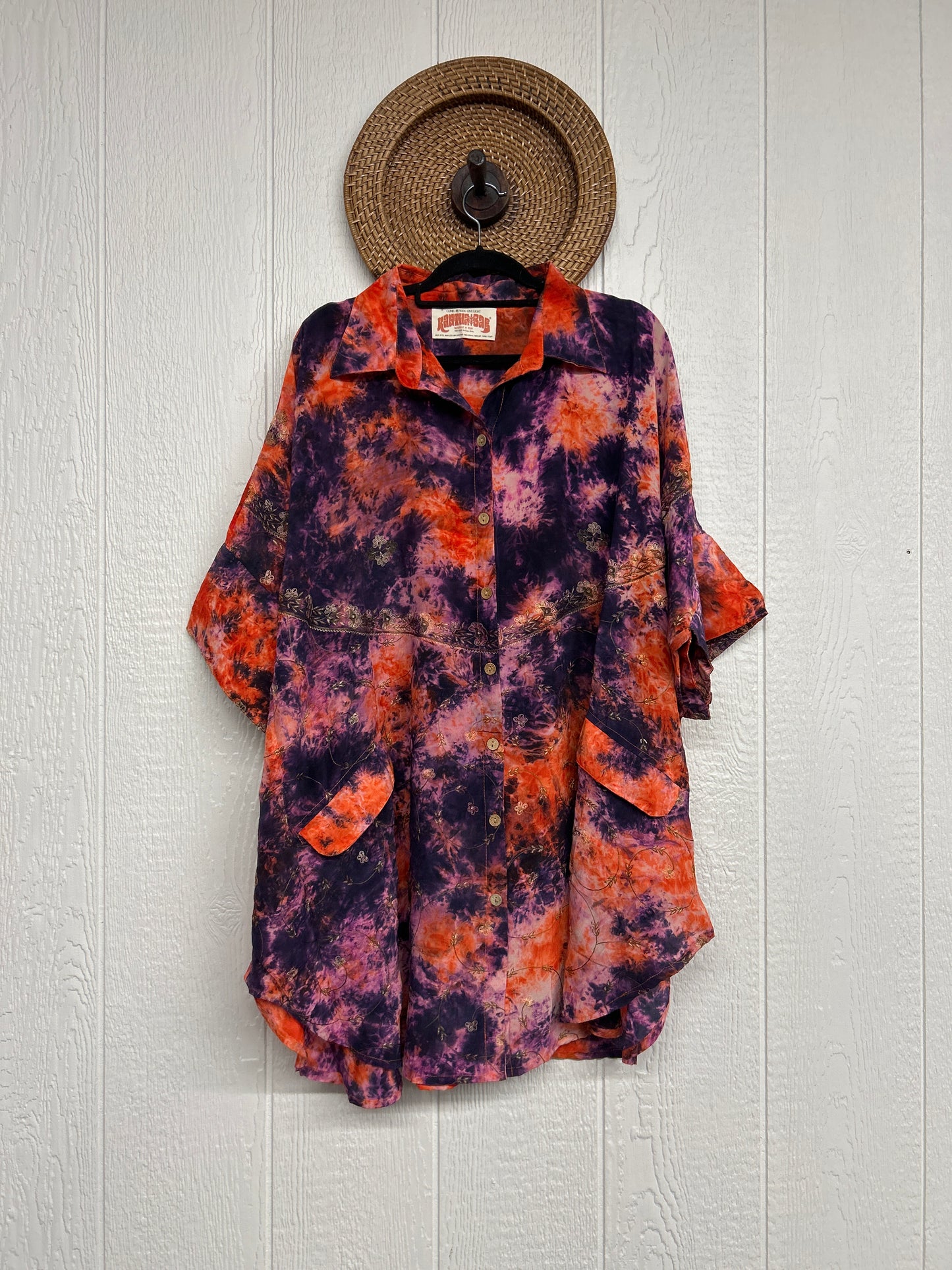 Crepe Sari Free To Be Button Down 0626 220