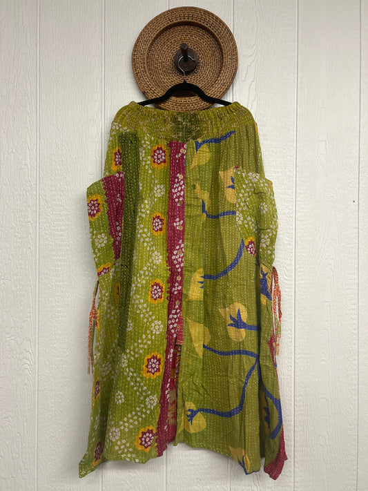 Pareo Kantha Butterfly Cargo Skirt 0426 223