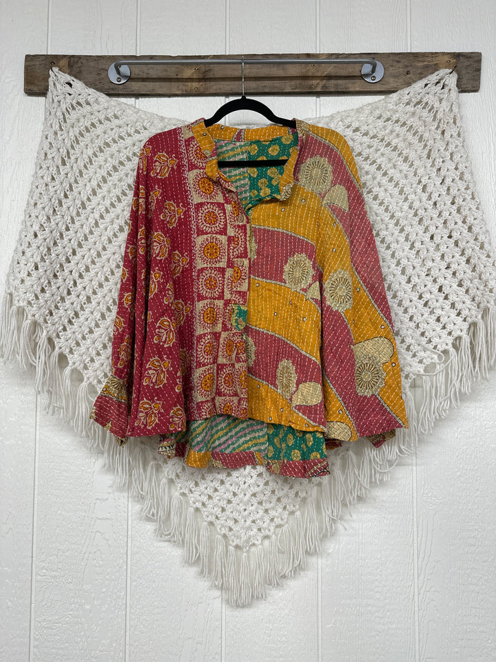 Kantha Poncho Top 0024 012