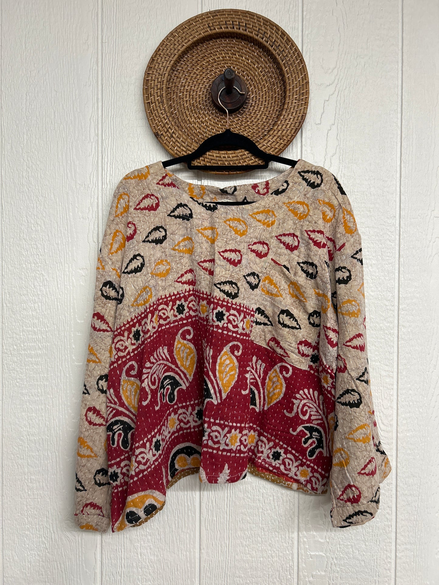 Pareo Kantha Wanderer Pocket Crop Top 0226 083