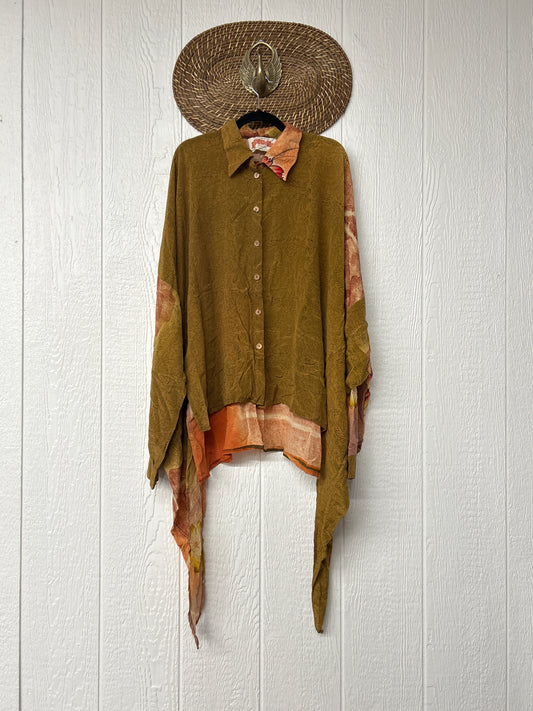 Crepe Sari Nirvana Button Down 1125 139