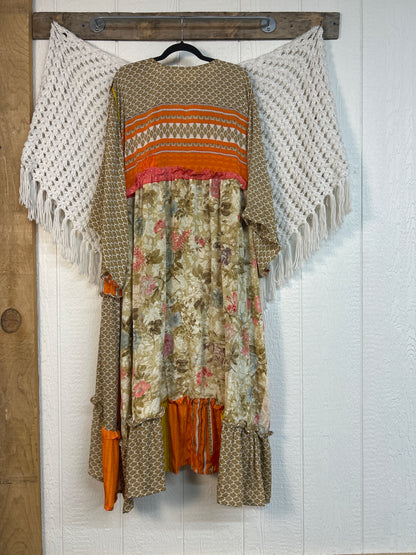 Rasgulla Sari Rhiannon Kimono 0826 095