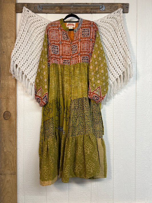 Pareo Kantha Luminous Maxi Dress 0126 273