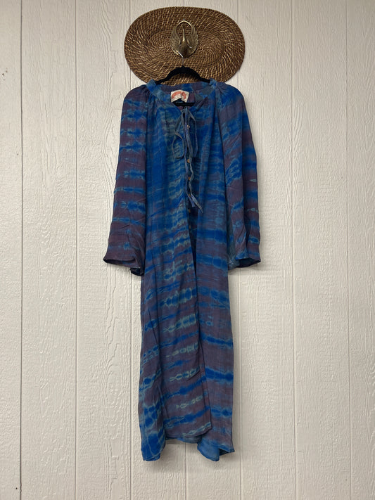 Crepe Sari Woodstock Duster Dress 0226 118