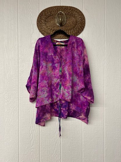 Crepe Sari Hi Lo Butterfly Top 0726 151