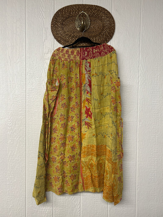 Pareo Kantha Butterfly Cargo Skirt 0426 020