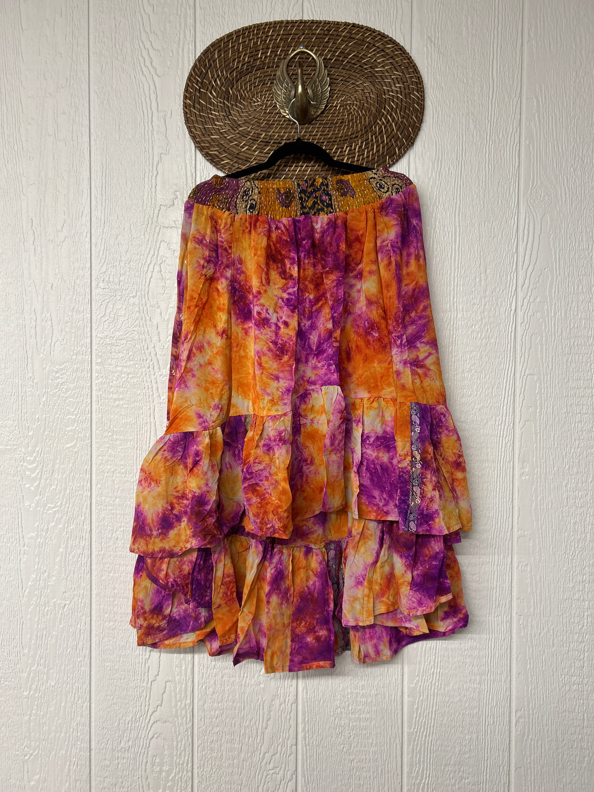 Crepe Sari Dahlia Skirt 1026 221