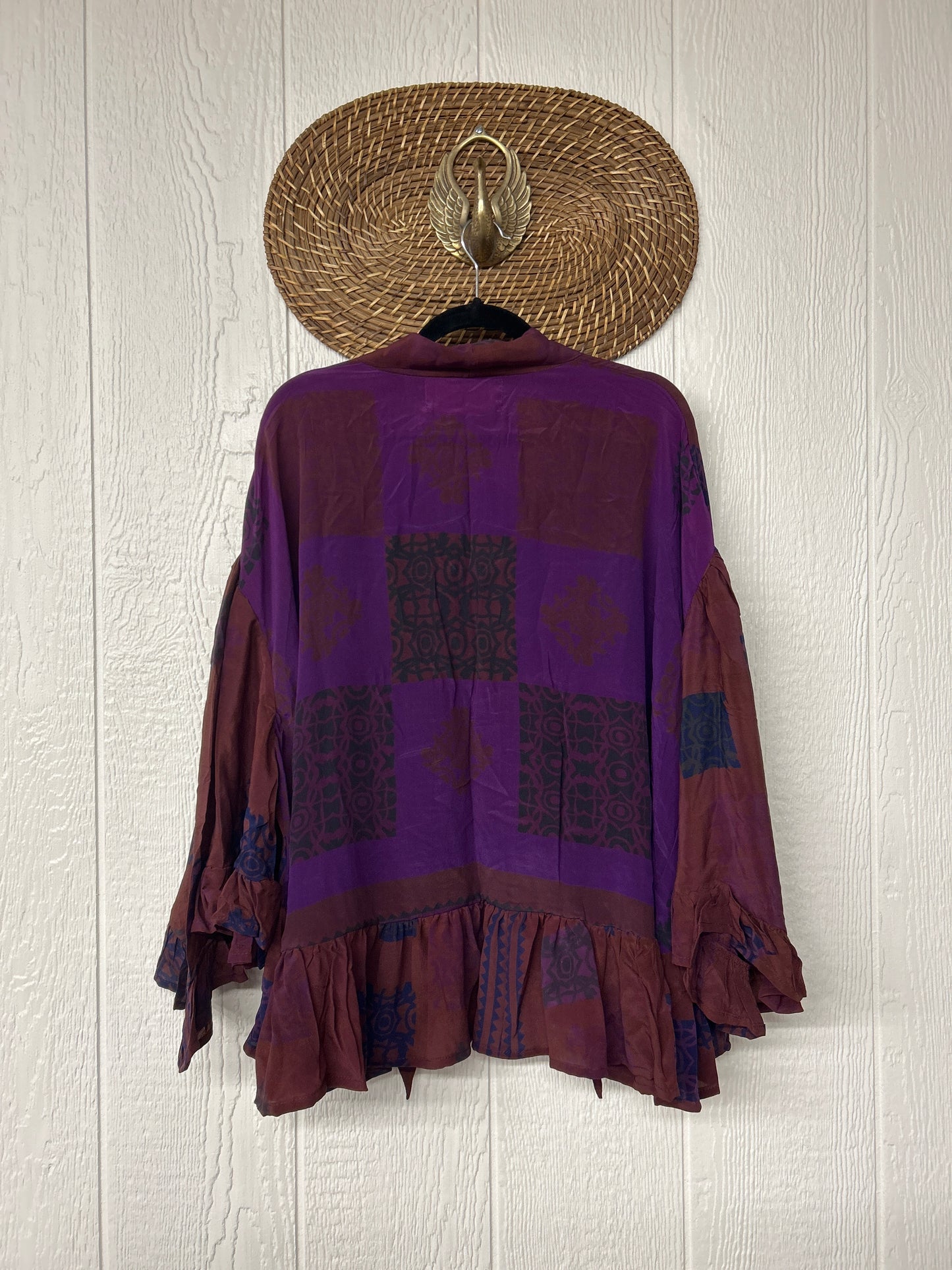 Crepe Sari Wild Rose Top 1225 150