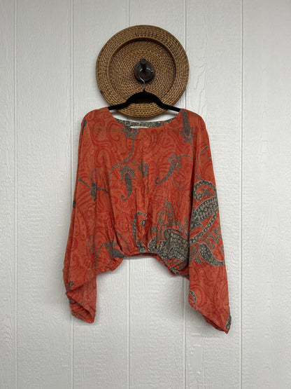 Crepe Sari Luna Crop Top 0126 079