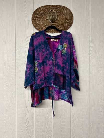 Crepe Sari Hi Lo Butterfly Top 0726 183