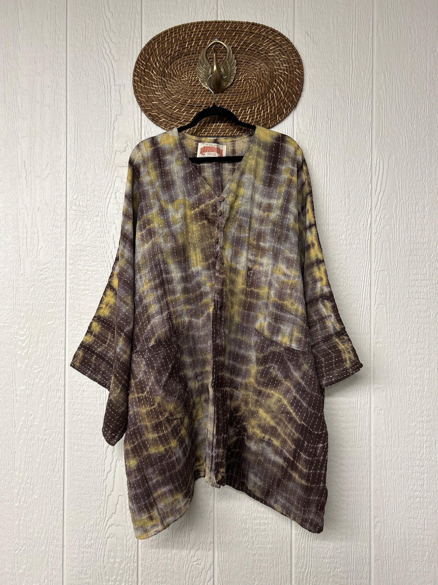 Pareo Kantha Gaia Split Tunic 0526 057