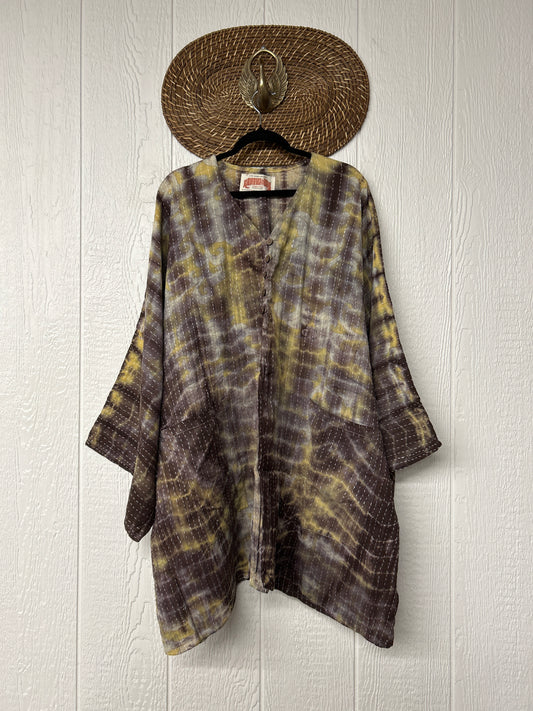 Pareo Kantha Gaia Split Tunic 0526 057