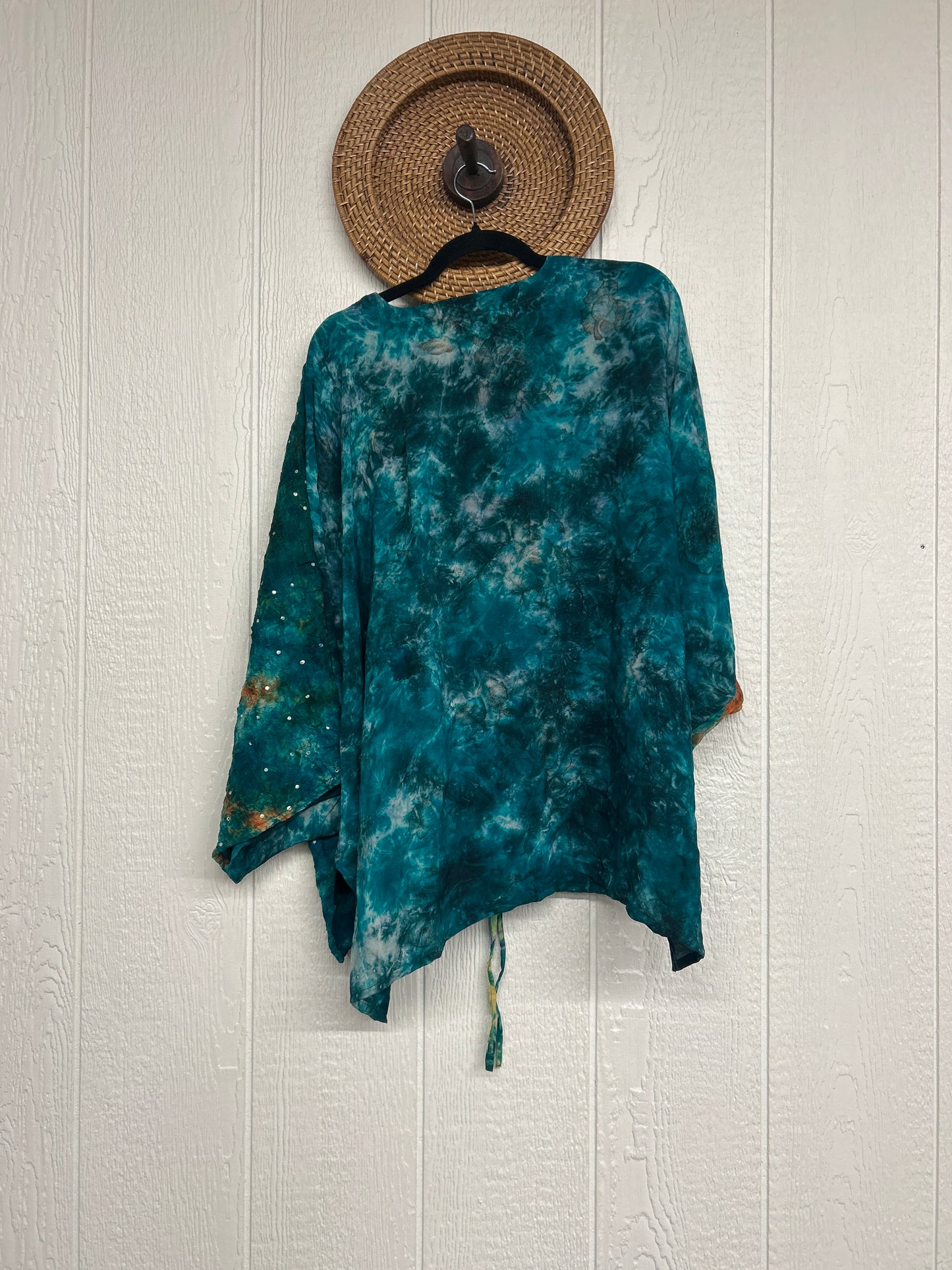 Crepe Sari Hi Lo Butterfly Top 0726 108