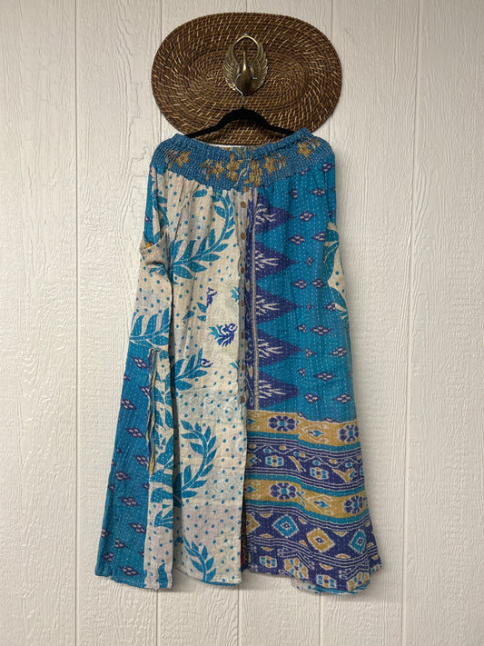 Pareo Kantha Butterfly Cargo Skirt 0426 010