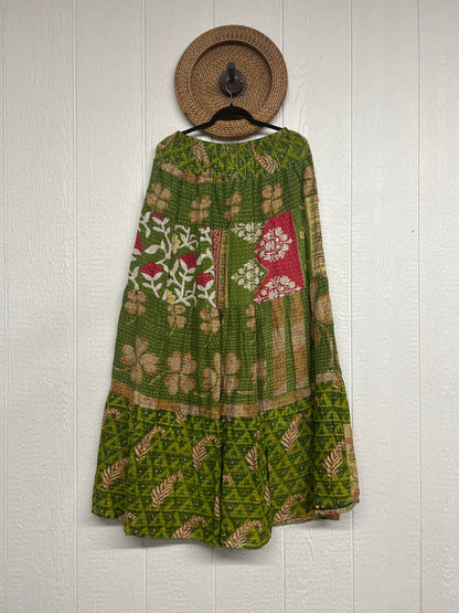Pareo Kantha Lotus Maxi Skirt 0826 073