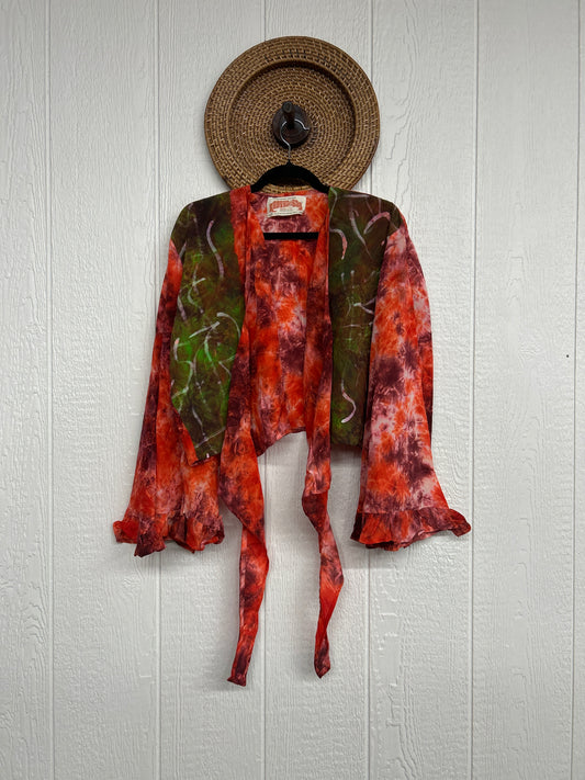 Crepe Sari Zeppelin Crop Shrug 0426 028