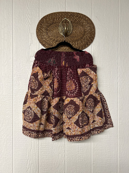 Pareo Kantha Meadow Skirt 0826 139