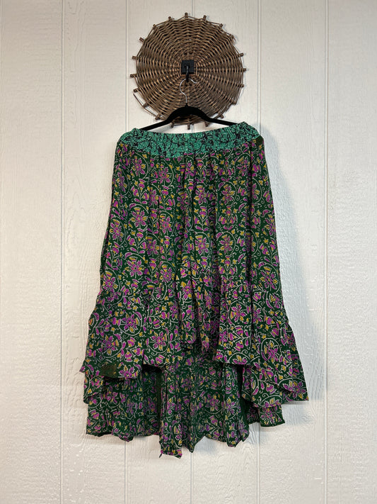 Crepe Sari Dahlia Skirt 1026 189