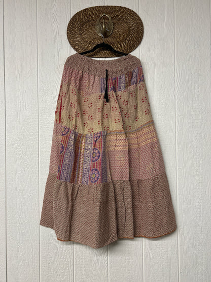 Pareo Kantha Lotus Maxi Skirt 0826 198