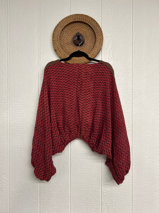 Crepe Sari Luna Crop Top 0126 111